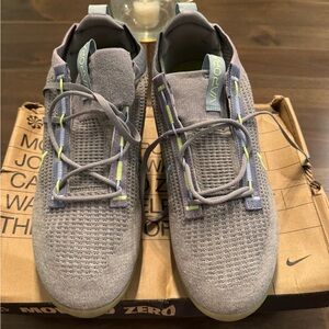 Men’s VaporMax Flyknit Gray and Lime Sneakers